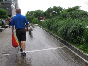 walking in New York City